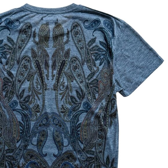 Zara Man Slim-Fit Printed T-Shirt | Small | Gray - Picture 7 of 8